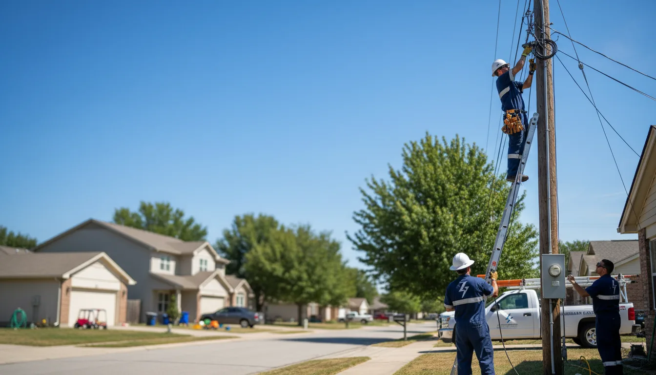 Residential electrician providing installation services in Bonaparte, IA